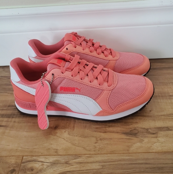Puma Girls St Runner V2 Leather & Mesh - Picture 4 of 7